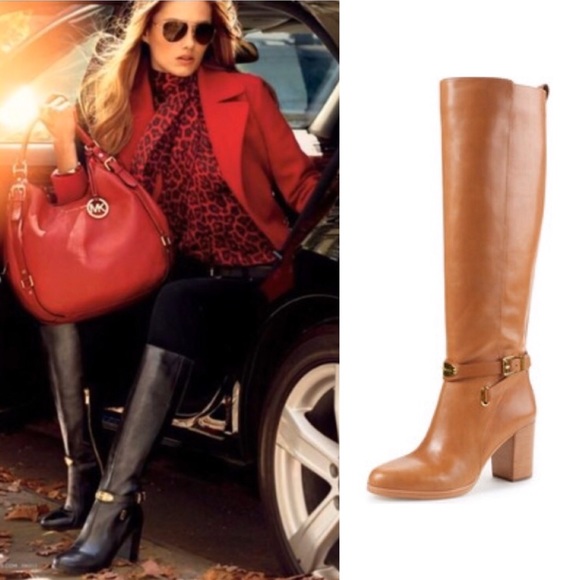 Michael Kors Shoes - Michael Kors Tan Tall Heeled Boots